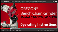 Model 520-120 Bench Chain Grinder Operation