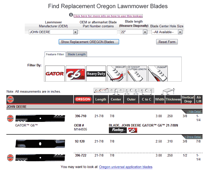Details about   6 Oregon 195-048 Blades for AYP Husqvarna 510417901 532131323 Ariens 21546095 
